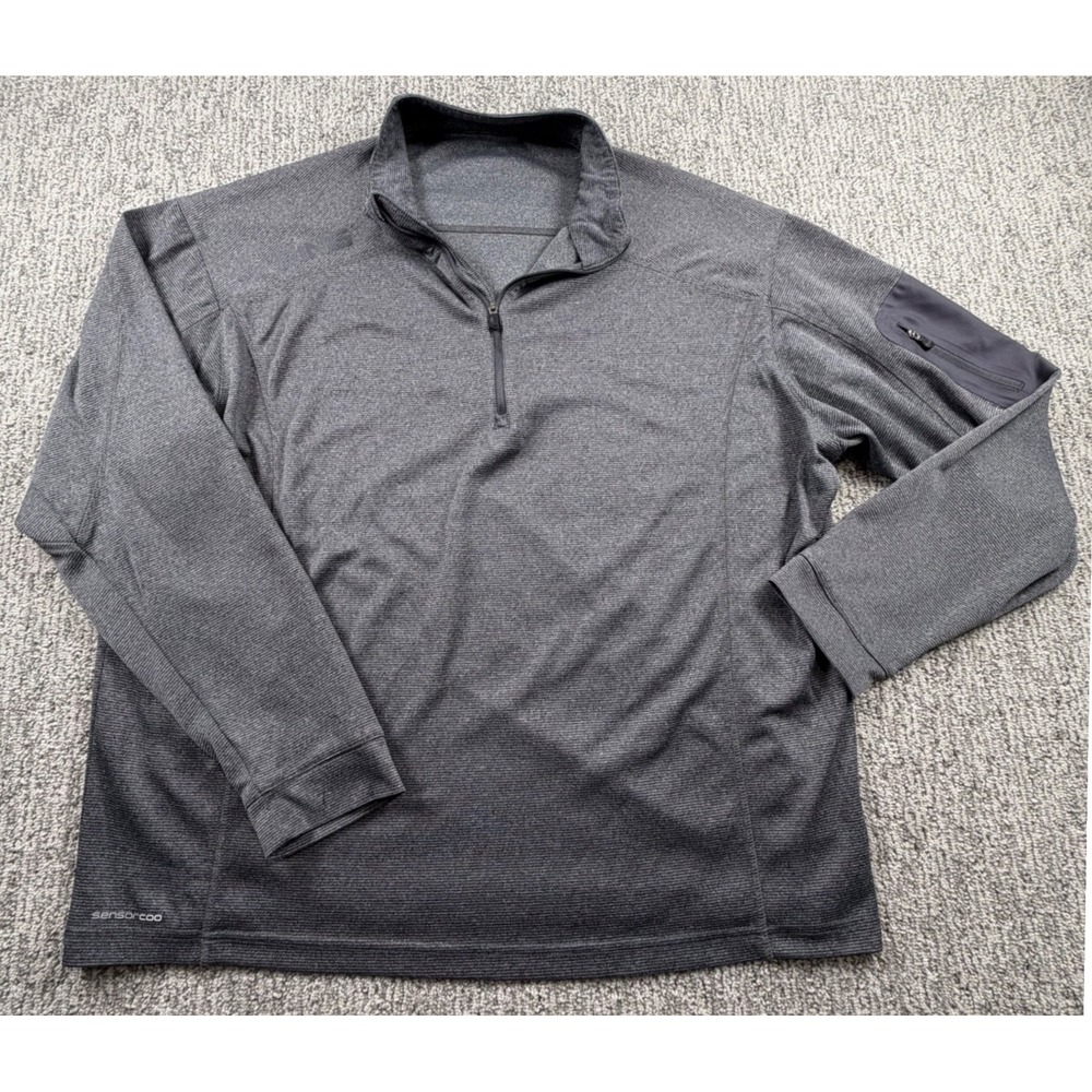 Ping Jacket Ranger Men XL Gray Quarter Zip Sensorcool Ribbed Golf Pullover‎